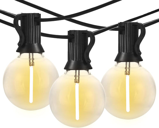 50FT Outdoor String Lights, Shatterproof Patio Lights with 26 Bulbs