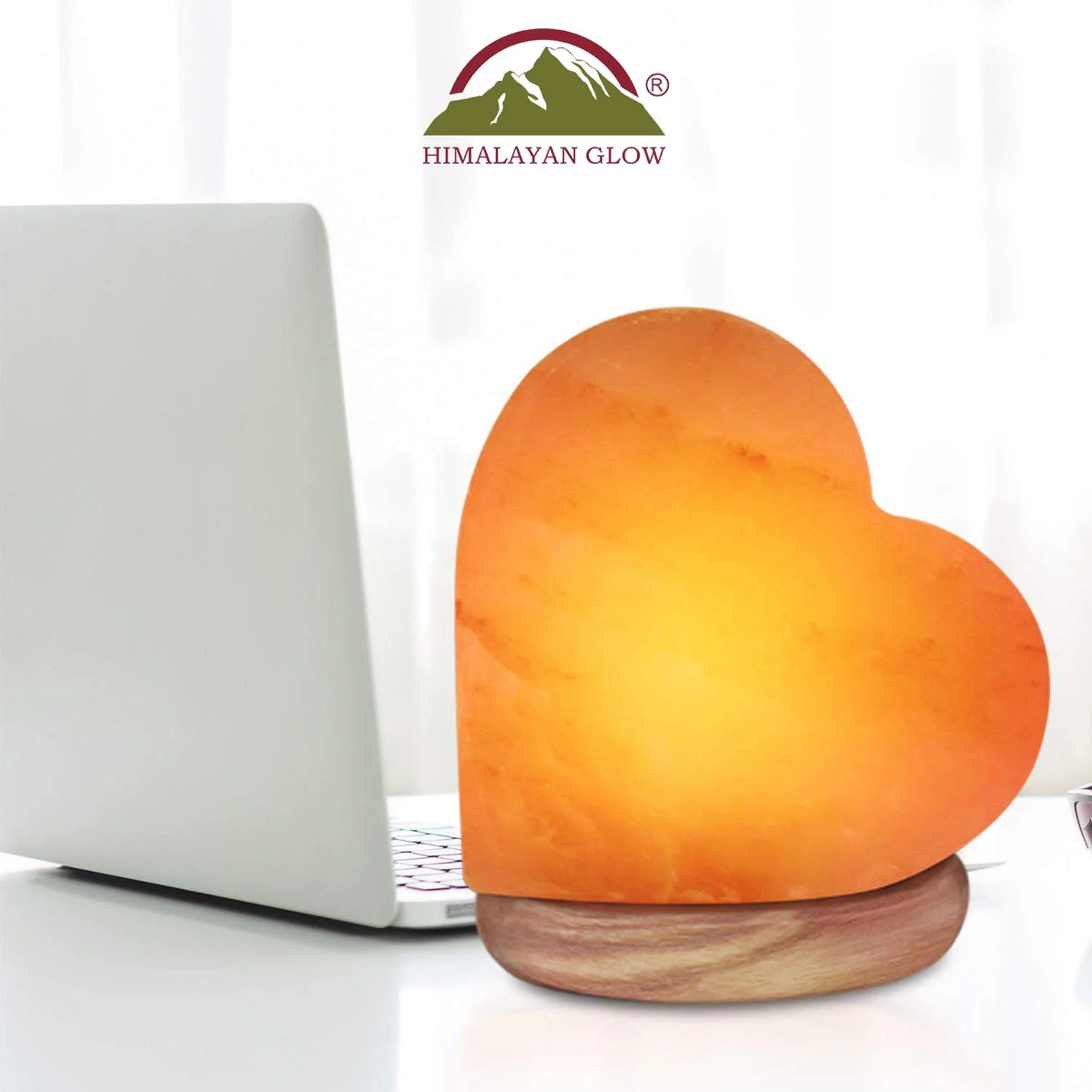 WBM Heart Salt USB Lamp, Multicolor Night Light, Home Decor by WBM, 4-5 Lbs, Traditional